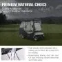 VEVOR Golf Cart Enclosure, 420D Polyester Driving Enclosure with 4-Sided Transparent Windows, 4 Passenger Club Car Covers Universal Fits for Most Brand Carts, Sunproof and Dustproof Outdoor Cart Cover