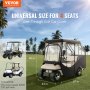 VEVOR golf cart enclosure fits 4-seat carts with dimensions 55x43x97 inches, see-through cover for ezgo txt.