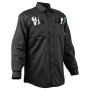 Chaqueta de soldadura ignífuga VEVOR, 7 oz. Camisas ignífugas para hombre, camisa de soldadura de algodón resistente al calor, lavable a máquina, cumple con la clasificación de arco ATPV de 9.2 cal/cm² - Talla XL