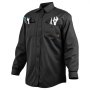 Chaqueta de soldadura ignífuga VEVOR, 7 oz. Camisas ignífugas para hombre, camisa de soldadura de algodón resistente al calor, lavable a máquina, cumple con la clasificación de arco ATPV de 9.2 cal/cm² - Talla XL