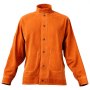 Chaqueta de cuero para soldar VEVOR, resistente, de piel de vacuno, ignífuga, impermeable y resistente al calor, con 4 bolsillos y puños ajustables, para soldadores en acerías - Talla M
