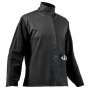 VEVOR Flame Resistant Welding Jacket, Heavy Duty Split Cowhide Leather Sleeves + 9 oz. FR Pure Cotton Body, Heat-Resistant Welding Safety Jacket for Welder Fitters - M Size
