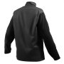 VEVOR Flame Resistant Welding Jacket, Heavy Duty Split Cowhide Leather Sleeves + 9 oz. FR Pure Cotton Body, Heat-Resistant Welding Safety Jacket for Welder Fitters - M Size