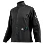 VEVOR Flame-Resistant Welding Jacket - L Size, Heavy Duty Split Cowhide Leather Sleeve + 9 oz. FR Cotton Body, Heat-Resistant Welding Safety Jacket with Snap Buttons & Pockets, Ideal for Welder Fitter
