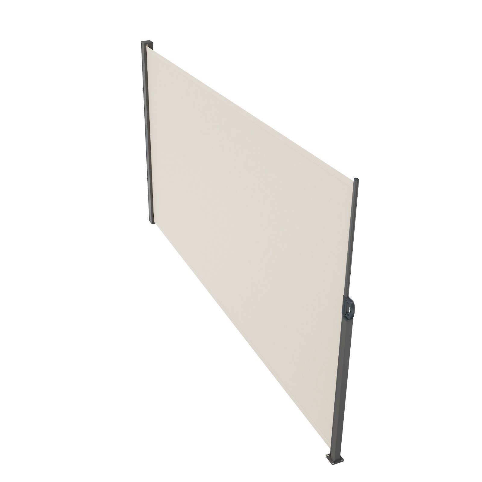 VEVOR Stahovací boční markýza, 71''x 118'' Venkovní ochranná zástěna, 180g polyesterová vodotěsná výsuvná zástěna na terasu, UV 30+ větrná zástěna na terasu, dvorek, balkón, béžová