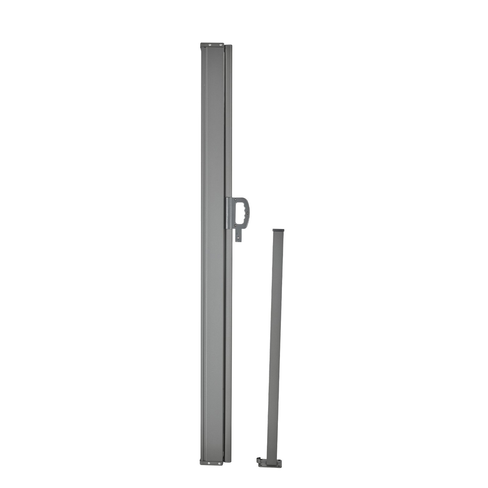 VEVOR Retractable Side Awning, 71''x 138'' Outdoor Privacy Screen, 180g Polyester Water-proof Retractable Patio Screen, UV 30+ Room Divider Wind Screen for Patio, Backyard, Balcony, Beige