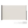 VEVOR Retractable Side Awning, 79''x 118'' Outdoor Privacy Screen, 180g Polyester Water-proof Retractable Patio Screen, UV 30+ Room Divider Wind Screen for Patio, Backyard, Balcony, Beige