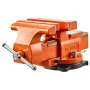 VEVOR Heavy Duty Bench Vise, 203 mm Jaw Width, Multi-Purpose Ductile Iron Bench Vise with Anvil, 360-Degree Locking Swivel Base, 75 mm Throat Depth, 203 mm Max Jaw Opening, for Drilling, Pipe Cutting