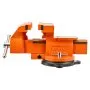 VEVOR Heavy Duty Bench Vise, 203 mm Jaw Width, Multi-Purpose Ductile Iron Bench Vise with Anvil, 360-Degree Locking Swivel Base, 75 mm Throat Depth, 203 mm Max Jaw Opening, for Drilling, Pipe Cutting