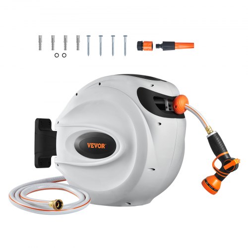 VEVOR Retractable Hose Reel – Wall Mount, Auto Rewind