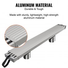 VEVOR Telescoping Aluminum Work Plank, 8-13 Feet 500lbs Capacity, 12.5 inch Width Aluminum Scaffold Plank,Extension Staging Plank with Skid-Proof Platform Scaffold Ladder Accessory