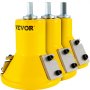 yellow VEVOR tenon cutters with sharp blades, aligned in a row for efficient woodworking.