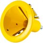 yellow VEVOR tenon cutter with metallic blades and a conical design, ideal for woodworking precision.
