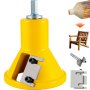VEVOR Tenon Cutter, 1.5" / 38 mm Diameter, Premium Aluminum & Steel Log Furniture Cutter, with Dual Straight Blades & Button Screws Home Master Kit, Commercial Woodworking Tool for Home Beginner DIY