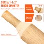 VEVOR Tenon Cutter, 1.5" / 38 mm Diameter, with Dual Straight Blades & Button Screws Home Master Kit, Premium Aluminum & Steel Log Furniture Cutter, Commercial Woodworking Tool for Home Beginner DIY