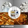 VEVOR KT-185 Magnetic Tumbler 180mm Jewelry Polisher Tumbler and Finisher for Polishing with Adjustable Direction and Time for Jewelry
