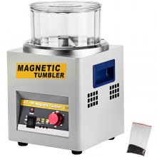 VEVOR KT-185 Magnetic Tumbler 180mm Jewelry Polisher Tumbler and Finisher for Polishing with Adjustable Direction and Time for Jewelry
