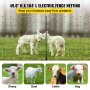 VEVOR Electric Fence Netting, 49.6" H x 164' L, PE Net Fencing with 14 Posts Double Spiked, Utility Portable Mesh for Goats, Sheep, Lambs, Deer, Hogs, Dogs, Used in Backyards, Farms and Ranches, Green