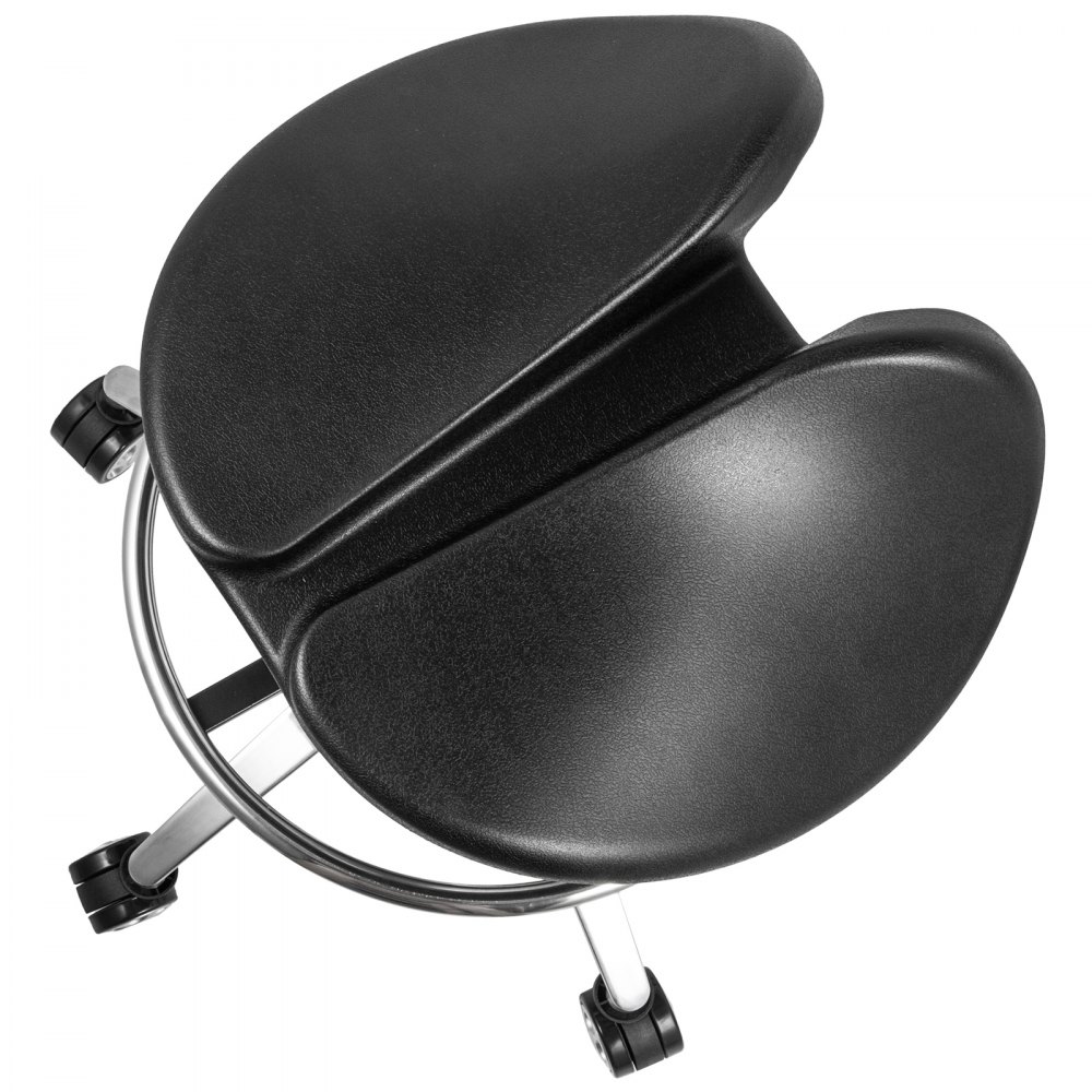 Twin Adjustable Saddle Chair Stool Leather Blood Circulation Gas Lift Massage