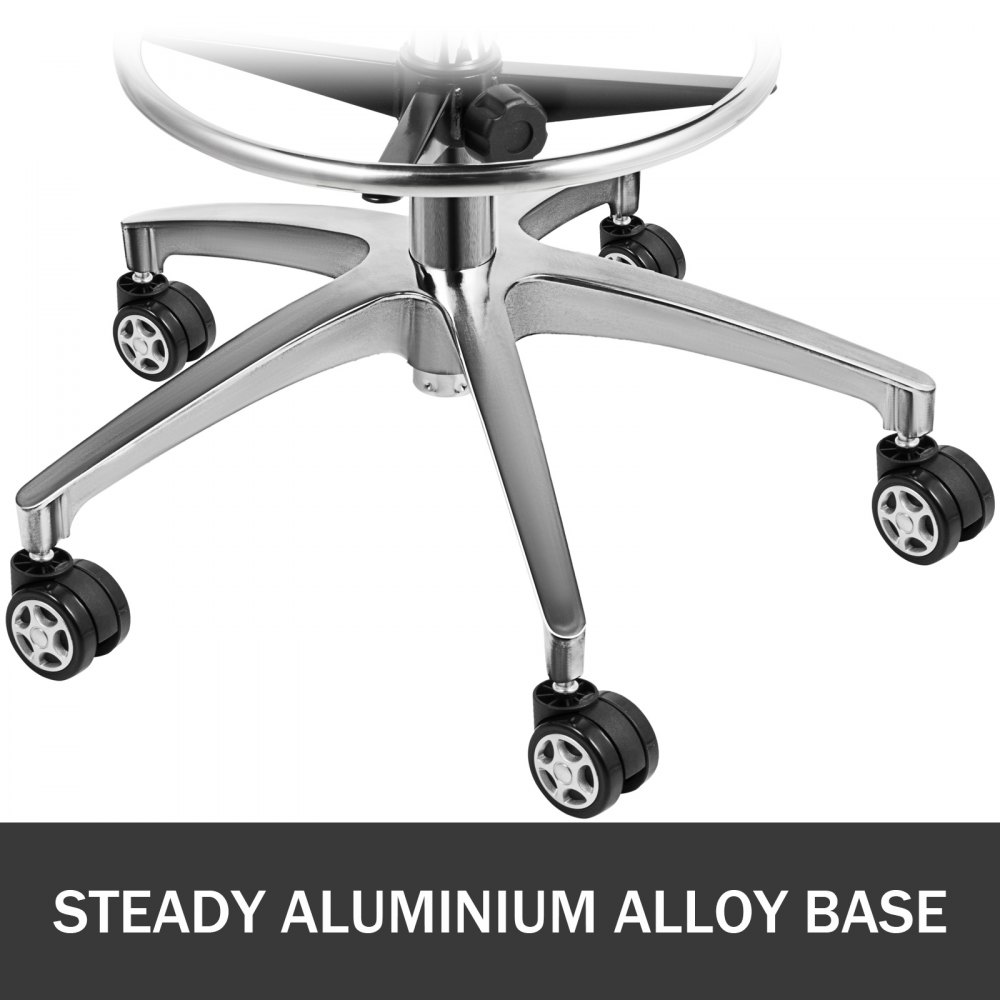 Twin Adjustable Saddle Chair Stool Leather Blood Circulation Gas Lift Massage