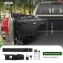 VEVOR Truck Bed Storage Box, Lockable Lid, Waterproof ABS Wheel Well Tool Box 6.6 Gal/20 L with Password Padlock, Compatible with Tundra 2007-2021, Driver Side, Black