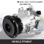 VEVOR AC Compressor with Clutch, Air Pump Compressor For 2010 2011 Fit Toyota Camry LE SE XLE 2.5L CO 11270C