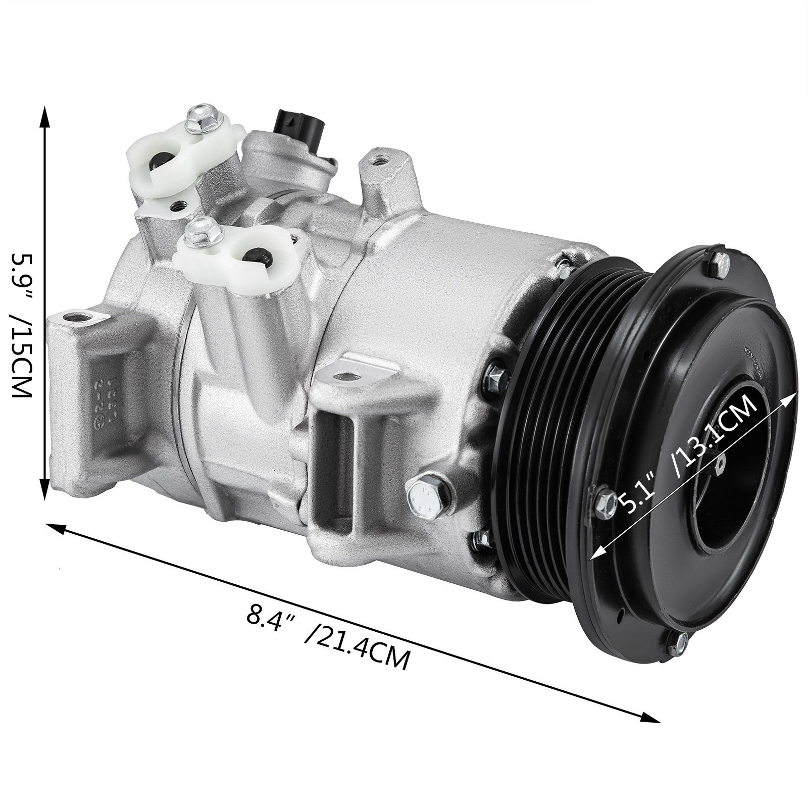 VEVOR AC Compressor with Clutch, Air Pump Compressor For 2010 2011 Fit Toyota Camry LE SE XLE 2.5L CO 11270C