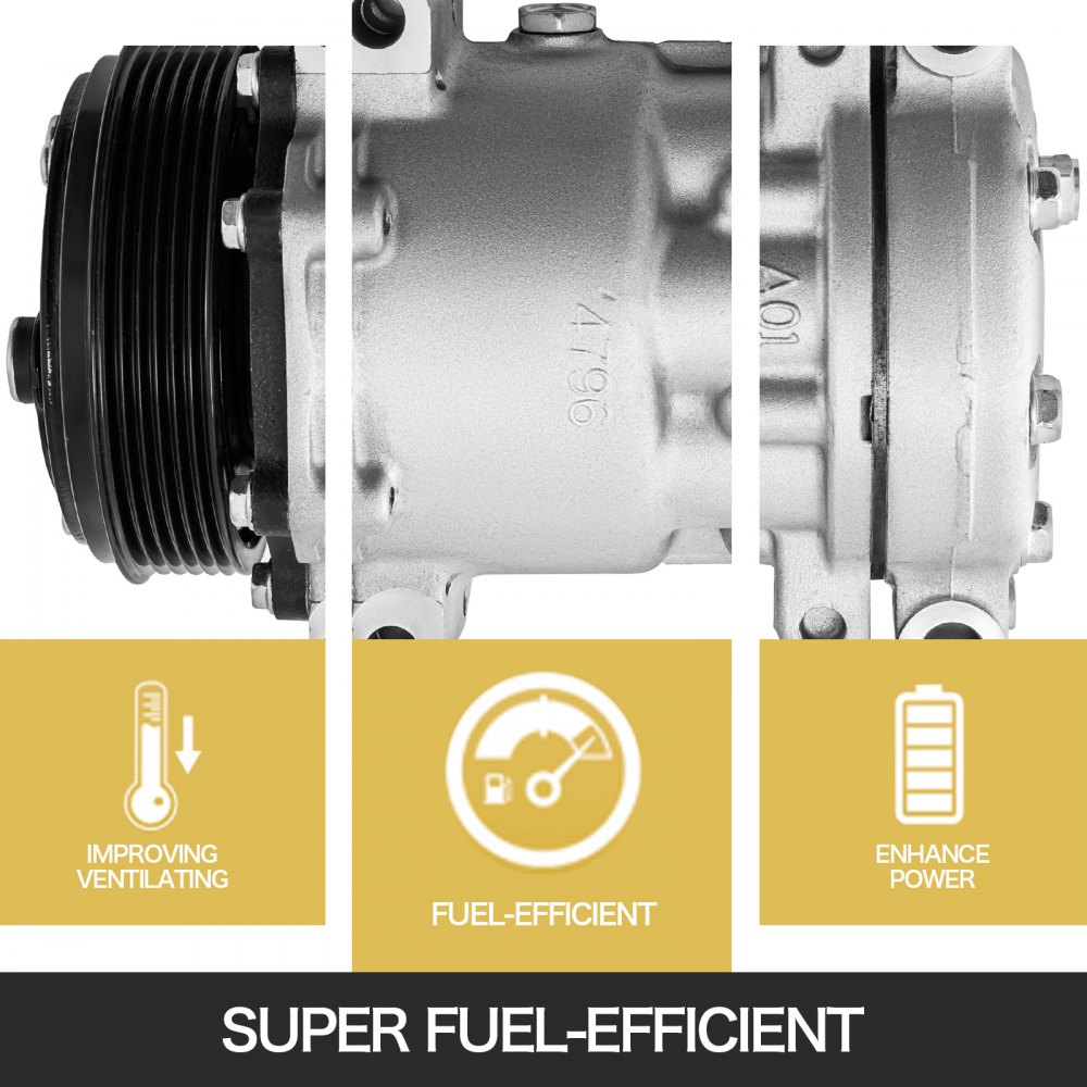 VEVOR Air Conditioner Compressor CO 4261C A/C Compressor for Blazer S10 Silverado 1500 Express 3500 Sonoma