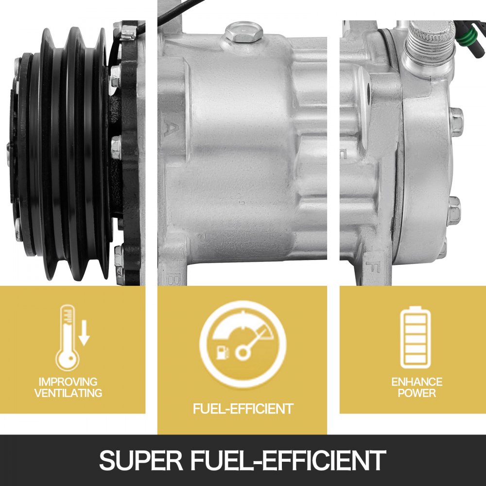 VEVOR CO 4647C 2259344000 AC Compressor For Hyundai Excel Wagoneer Fit Mazda 626