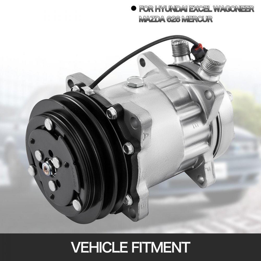 VEVOR CO 4647C 2259344000 AC Compressor For Hyundai Excel Wagoneer Fit Mazda 626