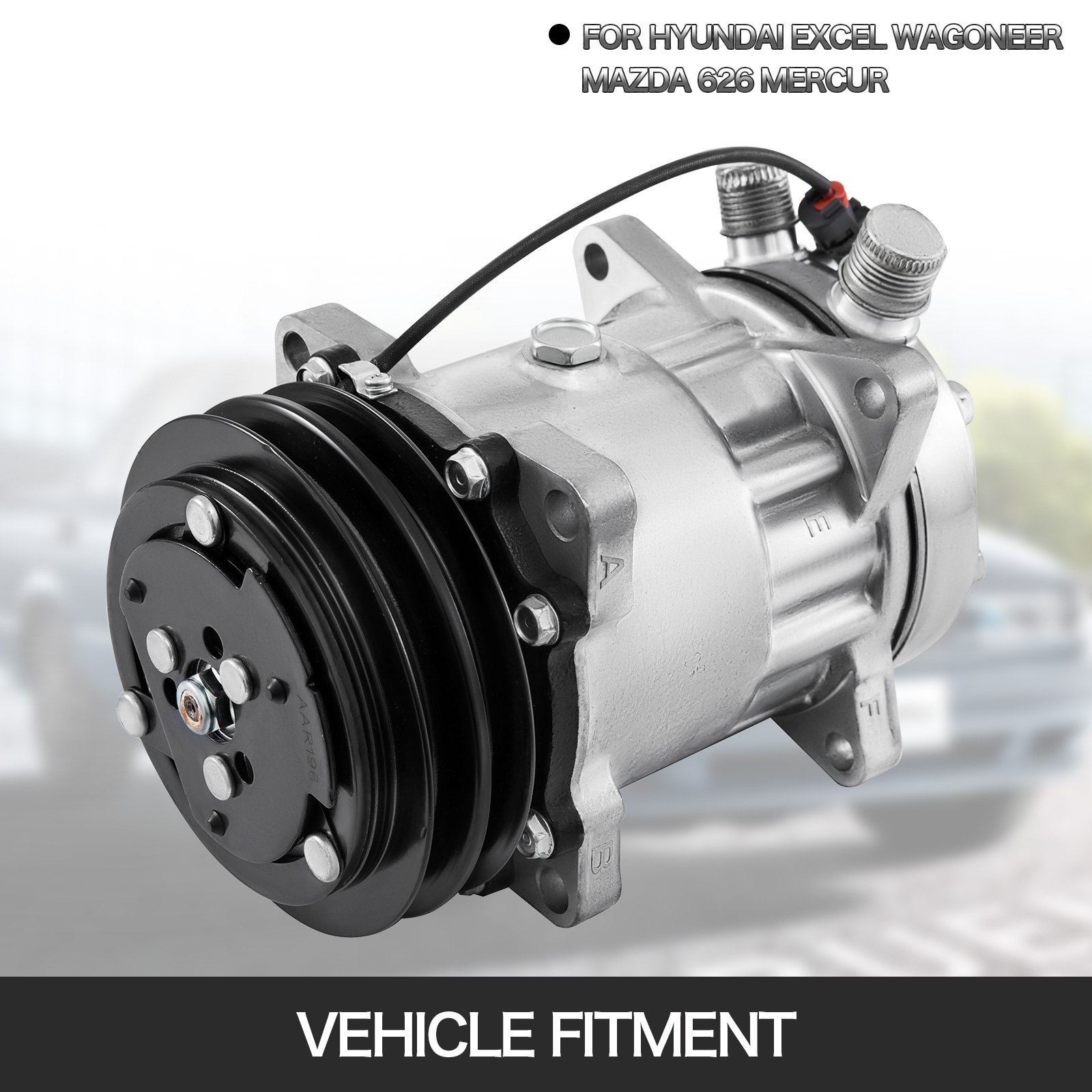 VEVOR CO 4647C 2259344000 AC Compressor For Hyundai Excel Wagoneer Fit Mazda 626