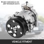 VEVOR Air Conditioner Compressor CO 4691C 55036340 A/C Compressor with Clutch for Jeep Cherokee Wrangler Dakota