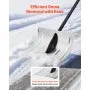 VEVOR Snow Shovel for Driveway, 40cm Wide Aluminum Alloy Snow Shovel, Non Slip Grip, Large Capacity Snowplow Shovels, Detachable & Lightweight Snows Removal Tool for Garden Car Camping Outdoors