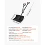 VEVOR Snow Shovel for Driveway, 18 in Wide Plastic Snow Shovel with Assist D-shaped Handles, Non Slip Grip, Large Capacity Snowplow Shovels, Lightweight Snows Removal Tool for Garden Car Camping