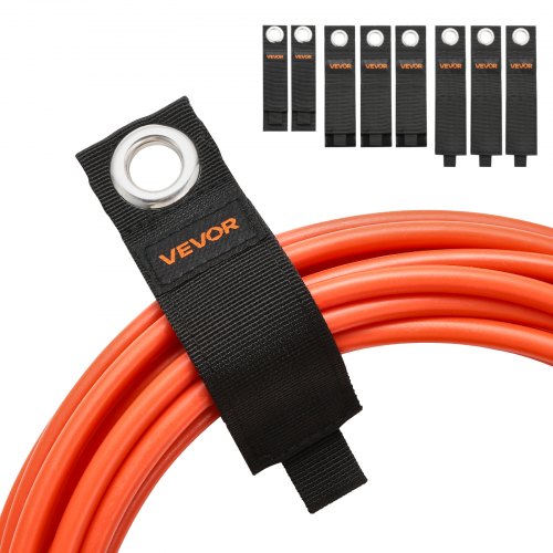VEVOR Extension Cord Straps, 8-Pack Cable Holder Organizer, Heavy-Duty Extension Cord Hanger for Garage Organization and Storage, 52.9lbs Weight Capacity Storage Strap, Stocking Stuffer for Dad & Mom