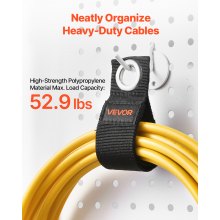 8-Pack Extension Cord Holder 3-Size Heavy-Duty Cord Organizer 8/9.45/12 Inches
