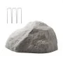 VEVOR Faux Rock Cover, Outdoor Fake Rock Well Pump Cover, Realistic Natural Texture, Lightweight & Weather-Resistant Artificial Boulder for Landscaping Garden Yard Décor, Dark Grey, Medium Size