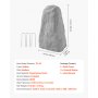 VEVOR Faux Rock Cover, Outdoor Fake Rock Well Pump Cover, Realistic Natural Texture, Lightweight & Weather-Resistant Polyresin Artificial Boulder for Landscaping Garden Yard Décor, Grey, Medium Size