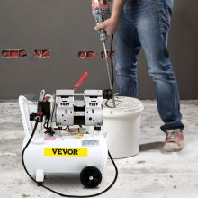 VEVOR Air Compressor, 30L/6.6Gallon Air Compressor Tank, 1.1HP 850W Portable Oilless Air Compressor Kit for Garage, Ultra Quiet, 115PSI, 5.9CFM, 1440RPM, for Tire Inflation,House Renovation, Air Tools