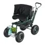 VEVOR Garden Seat with Wheels, Rolling Garden Stool with Height Adjustable & 360° Swivel Seat, 400lbs Weight Capacity, Gardening Cart Bench, Ergonomic Backrest & Tool Storage, for Garden, Yard, Patio