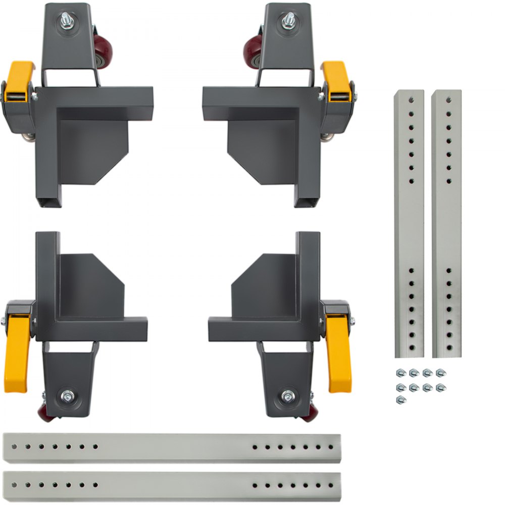 VEVOR Adjustable Universal Mobile Base PM-3500 Heavy-Duty Mobile Base Rolling Mobile Base with Locking Levers,Used for Mobilizing Table Saws, Drill Press, Planers, Jointers,Fridge and Washing Machine