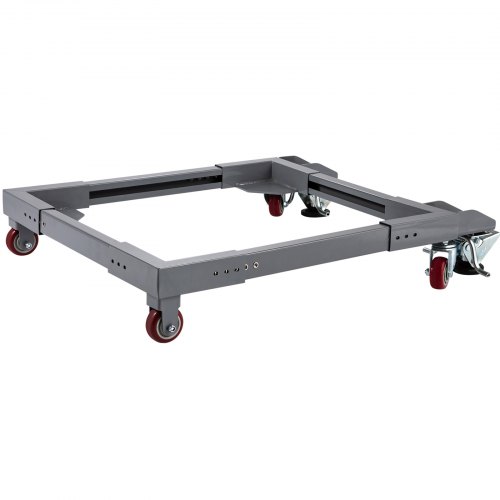 VEVOR Adjustable Universal Mobile Base 1500 LBS Load-Bearing Capacity Heavy-Duty Mobile Base Rolling Mobile Base with Locking Levers, Used for Mobilizing Woodworking Equipment, Fridge, Washing Machine