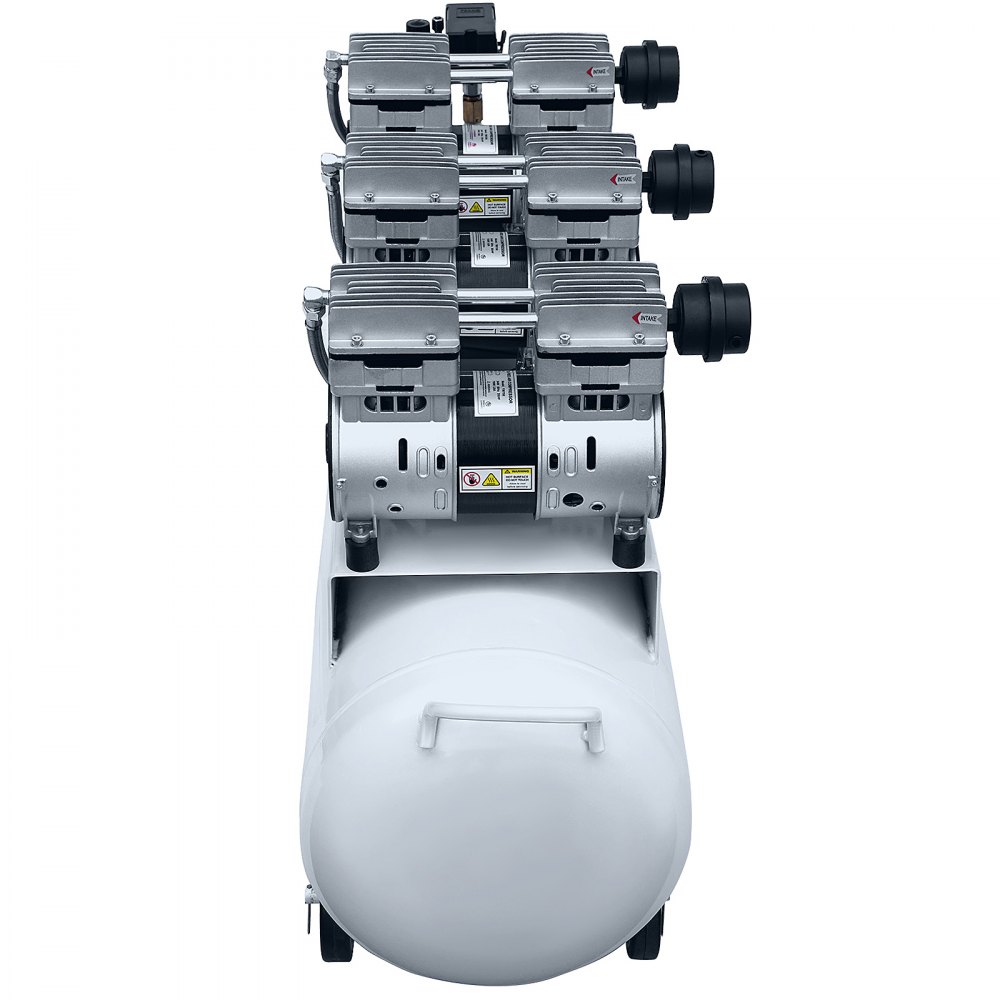 VEVOR 3HP Oil Free Air Compressor Silenced 100L Tank Ultra 3 Silent Inflator for Auto Repair, Tire Inflation, Spray Painting, Woodwork Nailing