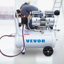 VEVOR 0.75HP Oil Free Air Compressor Air Compressor Tank 30L Silent Inflator