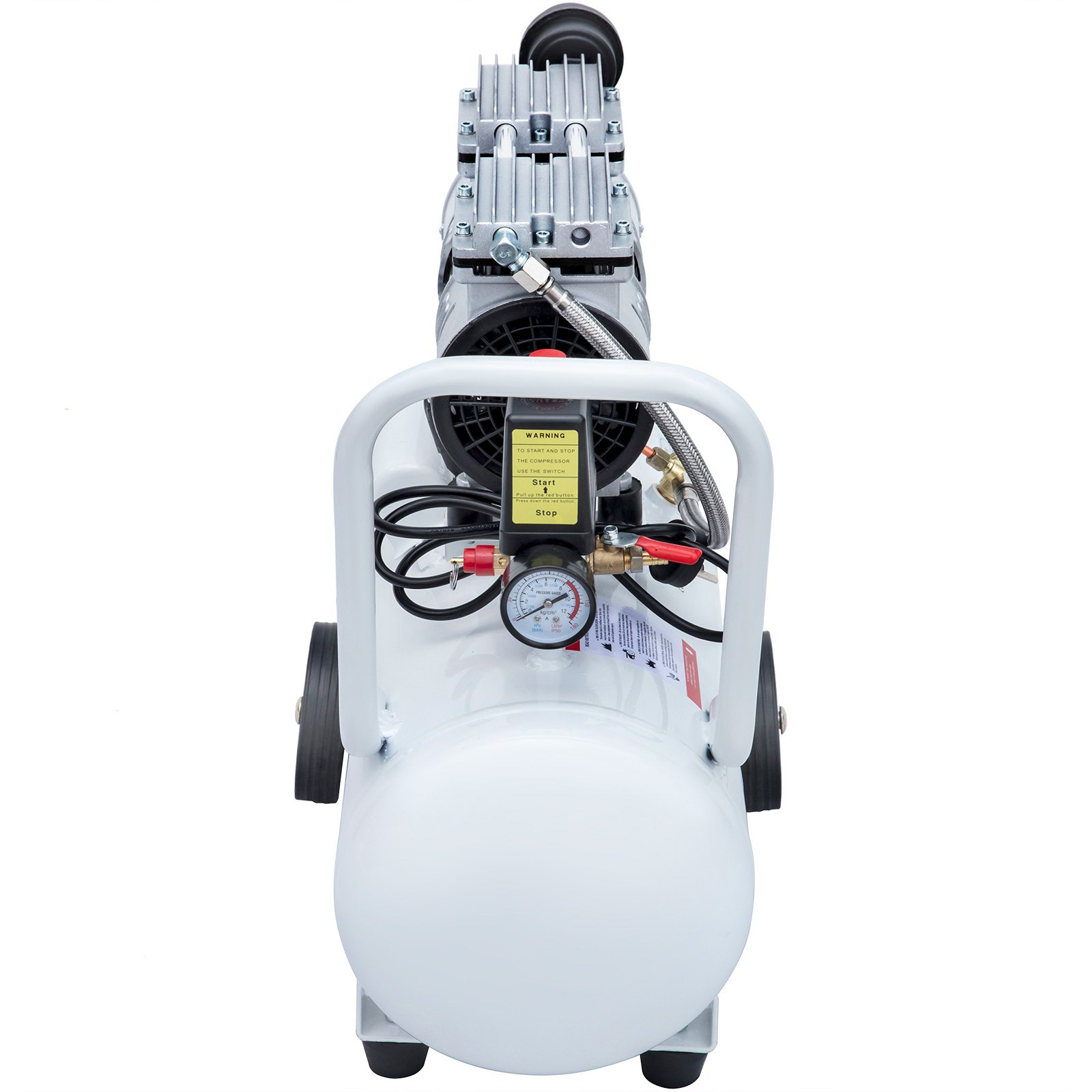 VEVOR 0.75HP Oil Free Air Compressor Air Compressor Tank 30L Silent Inflator