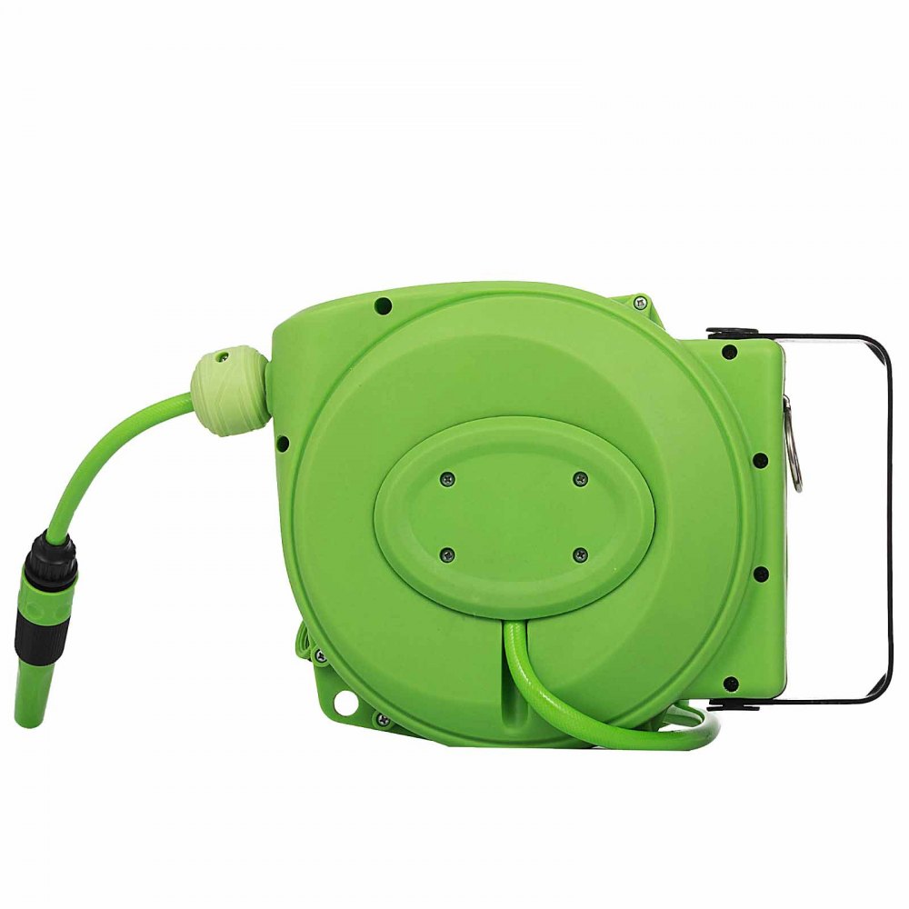 VEVOR 10M Retractable Water Hose Reel Wall Mounted Auto Rewind Commercial Grade