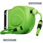 10m Auto Rewind Garden Water Hose Reel Retractable Wall Mounted Watering Pipe