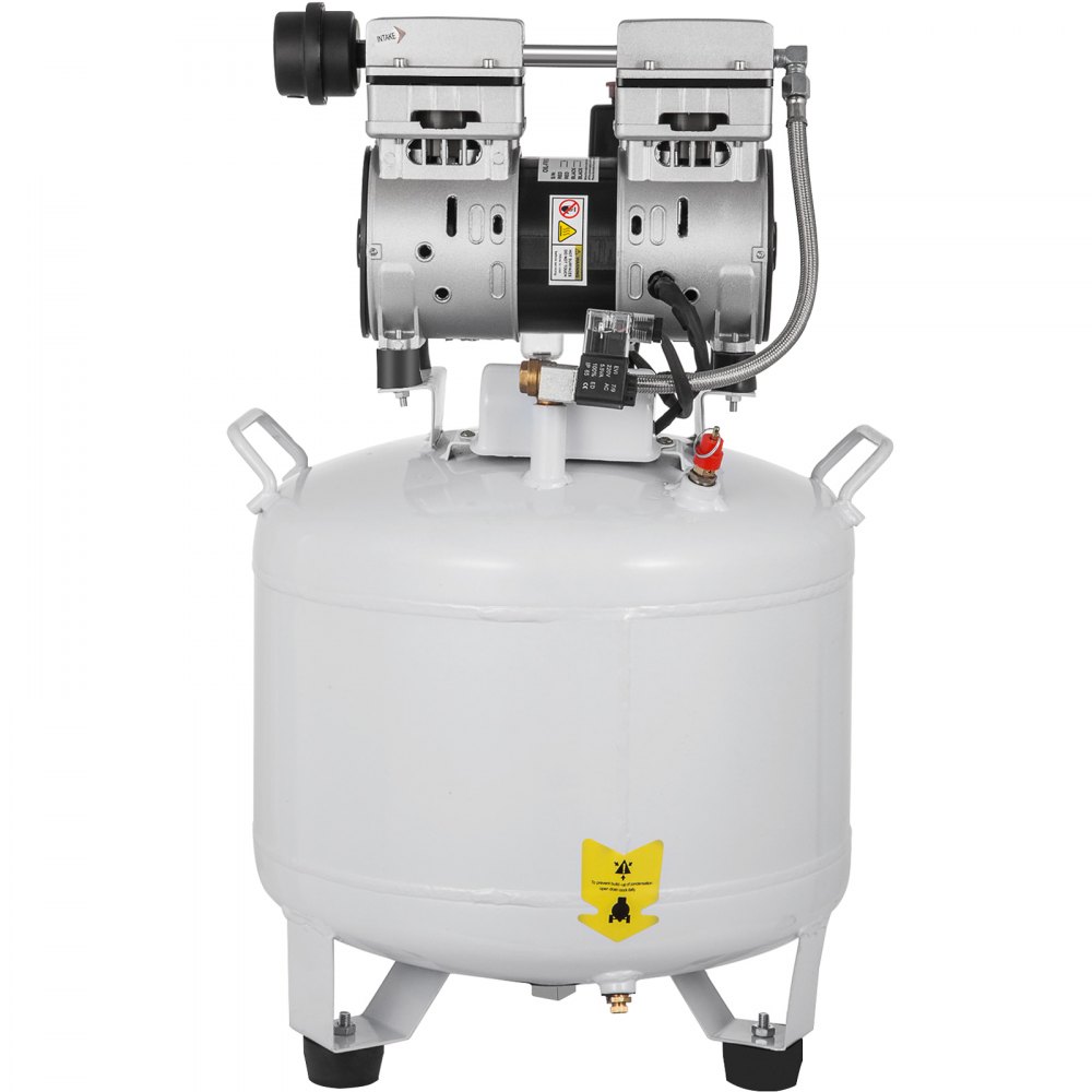 VEVOR Vertical Air Compressor 8.8 Gallon Ultra Quiet Oil-free Air Compressor 40L Tank Silent Air Compressor 850W Oil free Compressor Low noise