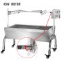 VEVOR 45W Rotisserie Grill Roaster, 37 Inch BBQ Small Pig Lamb Rotisserie Roaster, Max Capacity 88 lbs for Camping Outdoor Barbecue