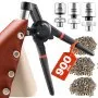Grommet Tool Kit 900 PCS 1/4 Inch 3/8 Inch 1/2 Inch Metal Eyelets Grommets